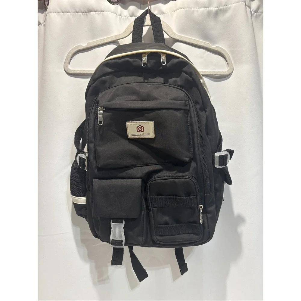HIDDS LAPTOP BACKPACK 19 Inch Black School Bag College Back Pack Pockets